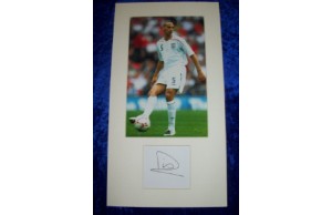 Rio Ferdinand Cut Signature With 8x12 England Photo!